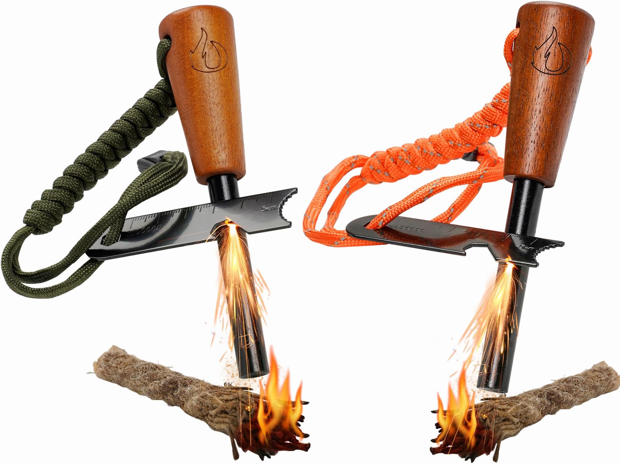 Bâtons D'allumage De Feu | Bâtons De Feu De Camping | Imperméables | Allume- Feu De Survie | 12 Pièces Petites Bûches Naturelles Et Allume-feu étanche Pour Cheminées | Feux De Camp Et