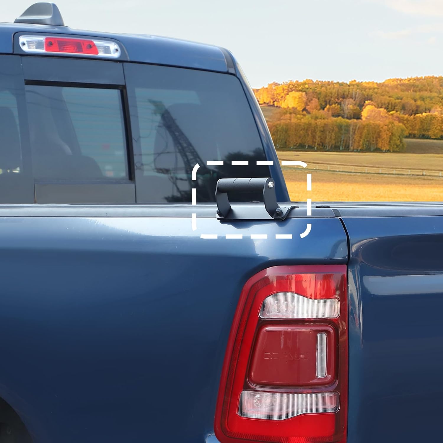 for RAM Rear Cargo Left Side Handle Fit for RAM 2018-Present Black Exterior Accessories 1pcs