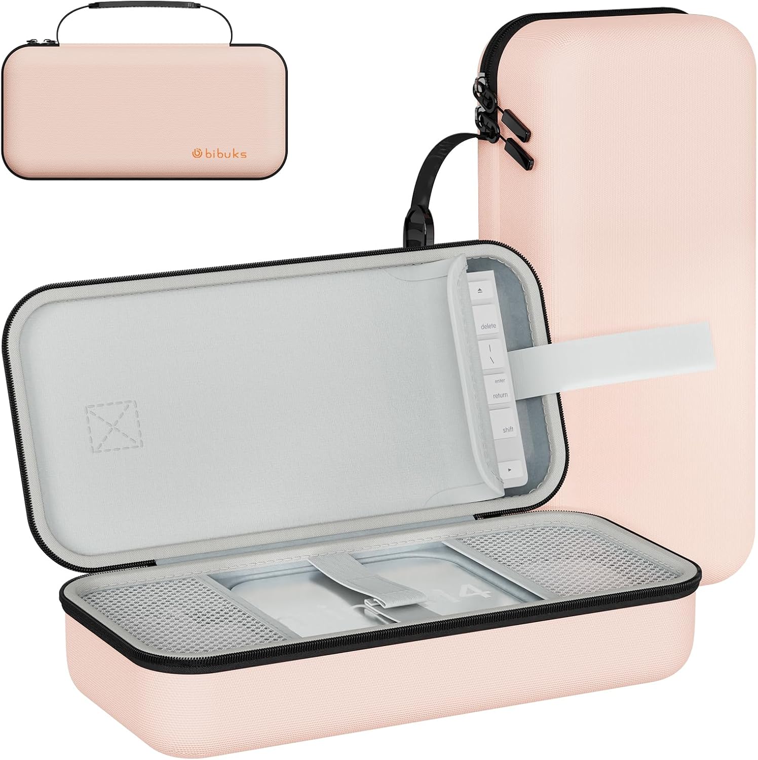 Carry Case Compatible with Apple 2024 Mac Mini M4 /M4 Pro,M4 Pro Protective Carrying Case, Portable Hard Shell Travel Storage Bag (Pink)