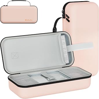 Carry Case Compatible with Apple 2024 Mac Mini M4 /M4 Pro,M4 Pro Protective Carrying Case, Portable Hard Shell Travel Storage Bag Pink