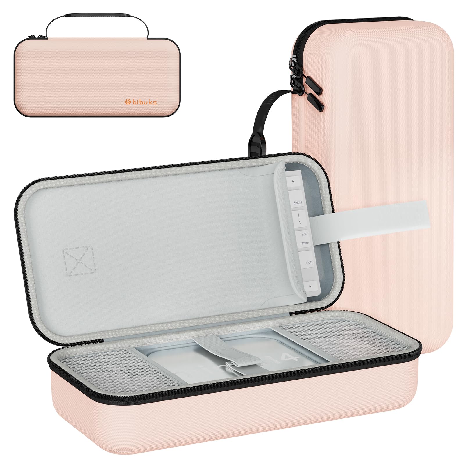 Carry Case Compatible with Apple 2024 Mac Mini M4 /M4 Pro,M4 Pro Protective Carrying Case, Portable Hard Shell Travel Storage Bag (Pink)