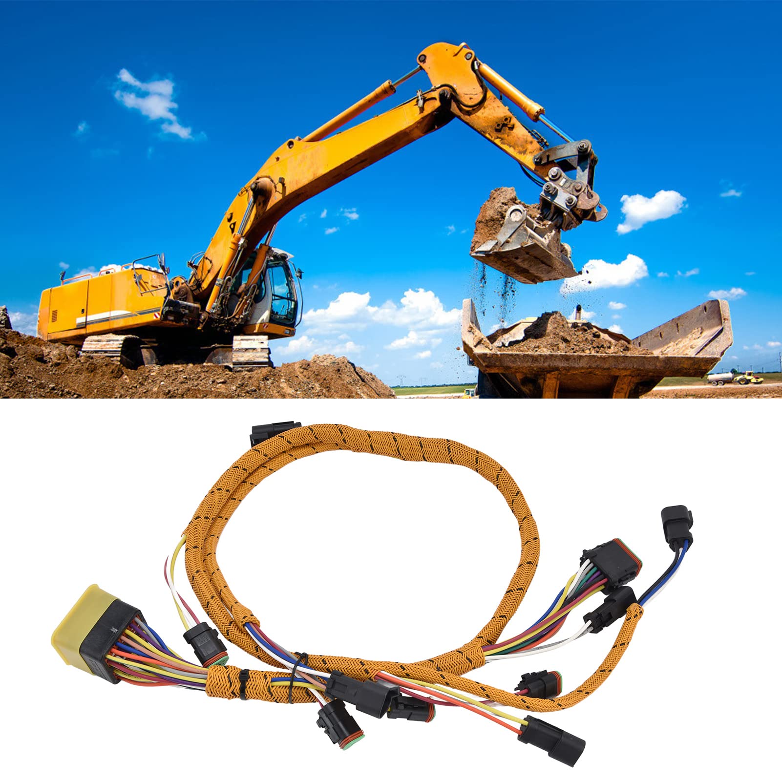 Faisceau de câbles pour excavatrice Cat E345B, OEM 117-2763, câblage Durable de Haute qualité, Installation Professionnelle, Technologie résistante à l'usure, Ajustement