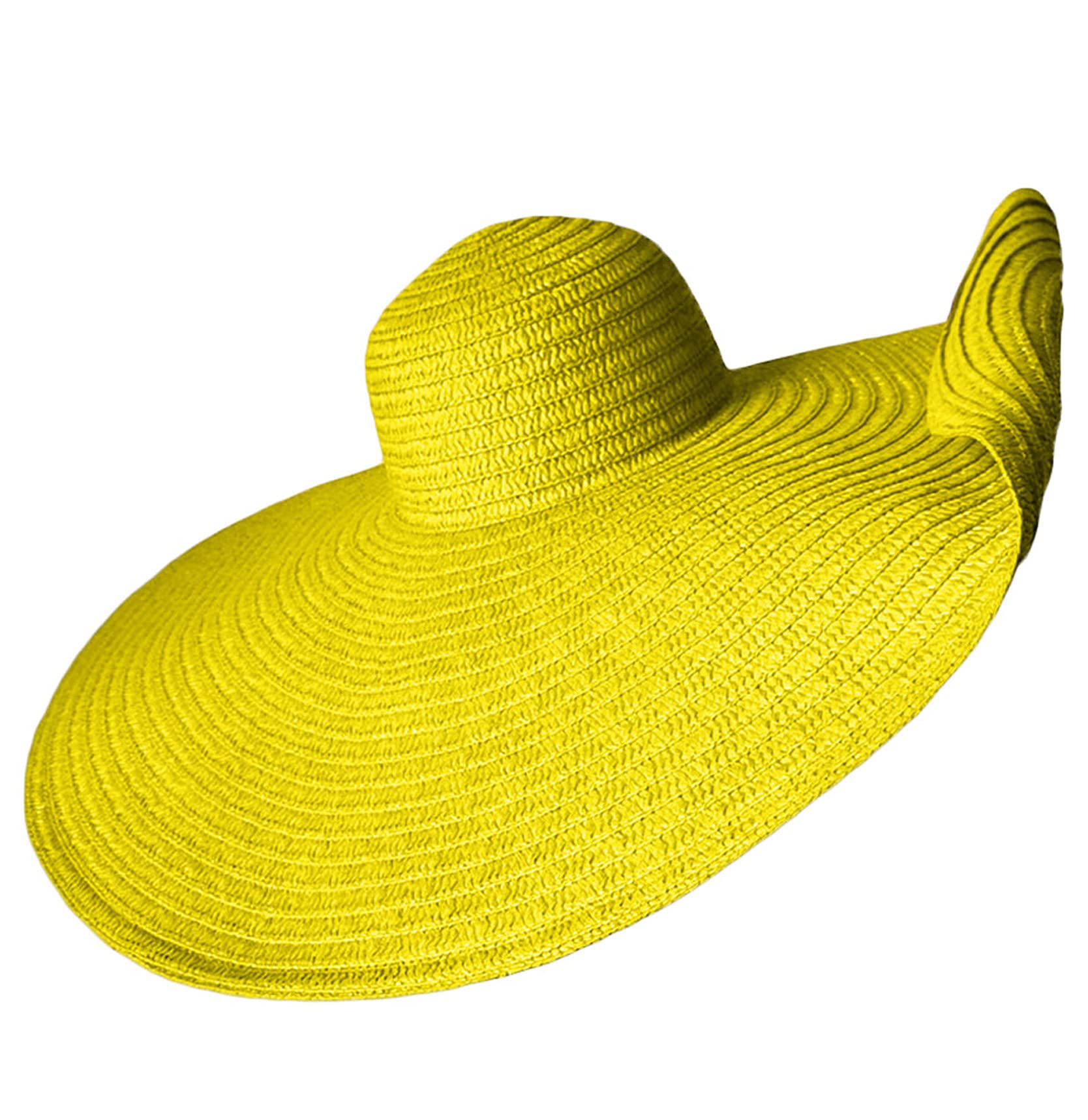 AwoscutWomen's Wide Brim Straw Hat, Beachwear Sun Hat UV Protection Roll Up Floppy Beach Hat for Summer Beach Cap