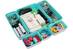 Carperipher Turquoise Felt Desk Accessories