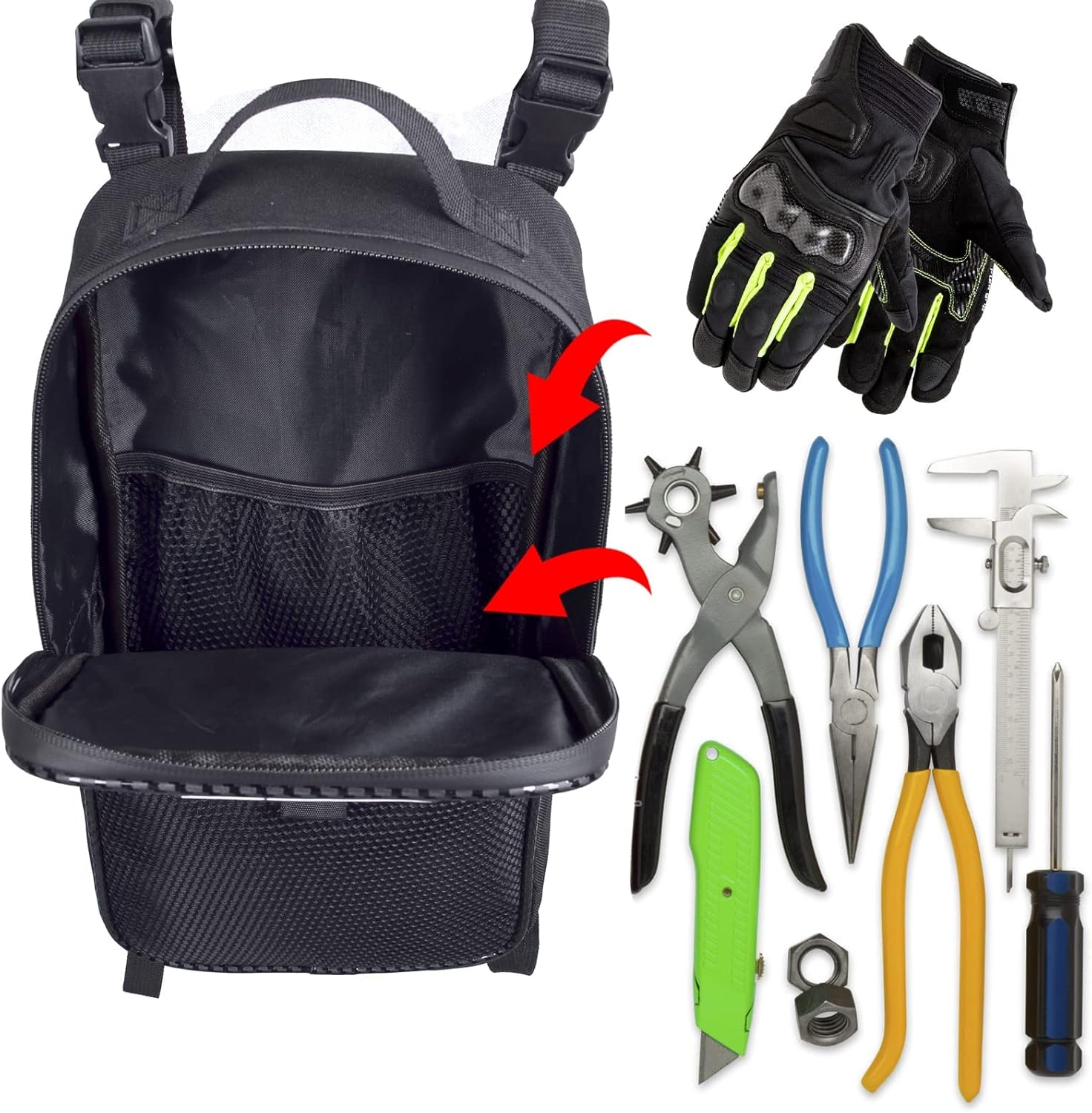 UTV Center Console Storage Bag Compatible with Talon 1000R 1000X 1000X4 2019+ (Black)