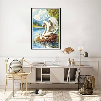 Amazon.com: Yomiie 5D Swan and Puppy Diamond Painting Kits for