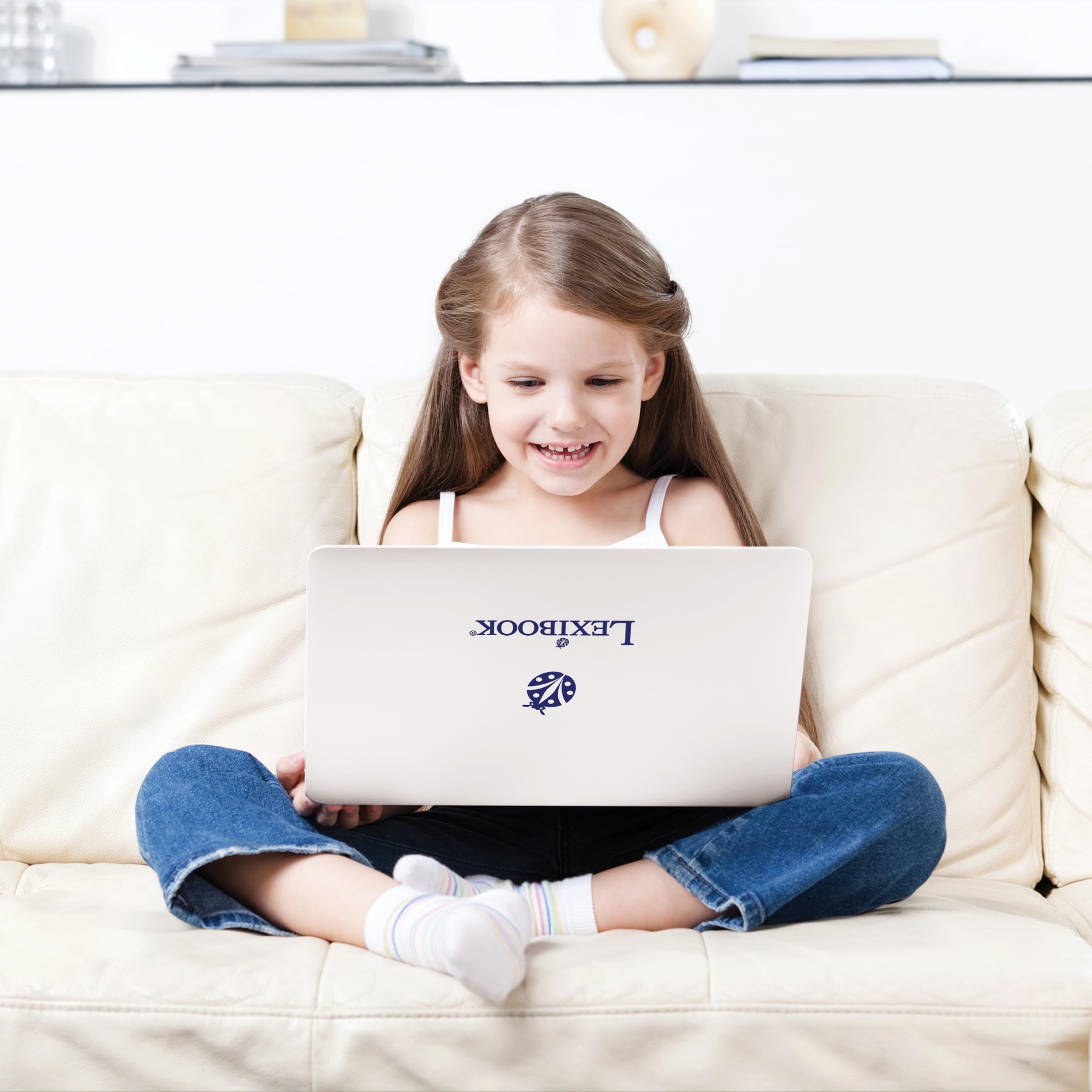Lexibook, Dwujęzyczny i Pedagogiczny Laptop w Języku Angielskim, Niemieckim, 170 Aktywności do Nauki, Gier i Muzyki, Duży Ekran, JC599i3
