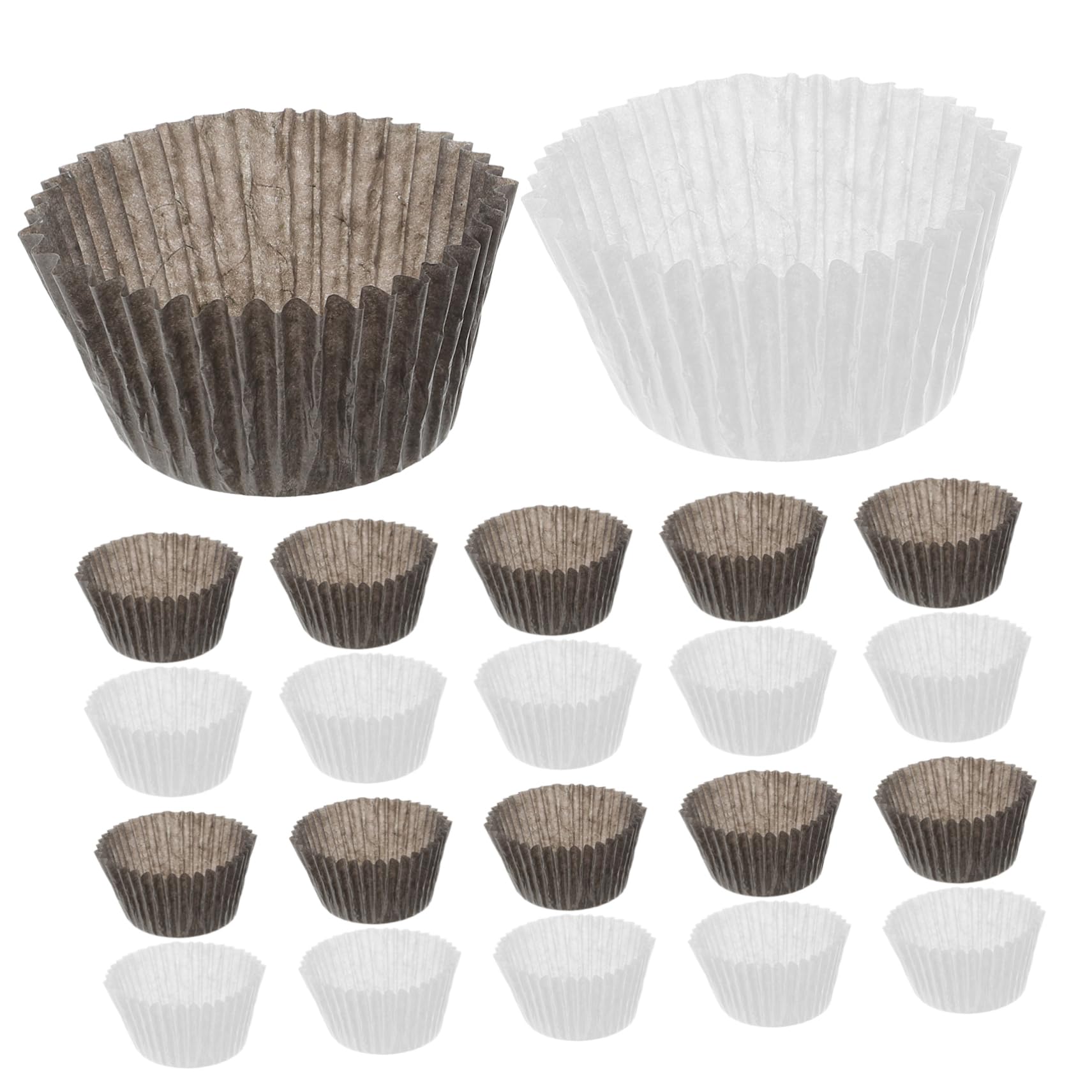 Cabilock Lot De 1000 Caissettes à Cupcakes Grandes, Papier Sulfurisé Épais, Sans Odeur, Cuisson Pâtisserie, Dessert, Fête, Anniversaire, Mariages, Baby Showers, Nourriture Faite Maison