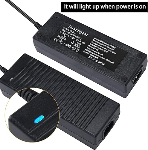 Miniatura 10 de Adaptador de corriente de CA a CC de 12 V, 8 A, 96 W, 110  240 V CA a 12 V CC, convertidor de enchufe de encendedor de cigarrillos, convertidor de