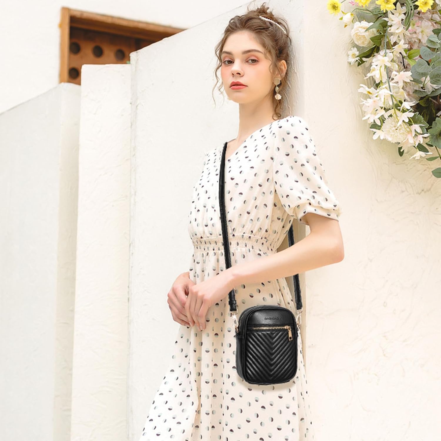 GAEKEAO Small Crossbody Bags for Women Vegan Leather Cell Phone Bag Cross Body Wallet Purses with Card Slots - Image 2