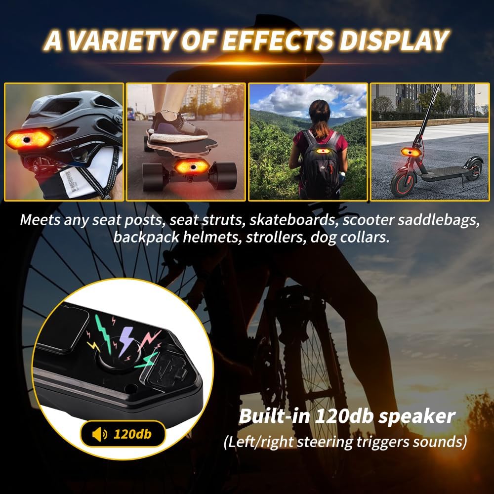 Bike Tail Light with Turn Signals Wireless Remote Control Rear Bike Light image 5