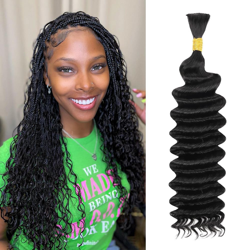 ZKSK Bulk Human Hair for Brading P4/27 100g Ombre Human