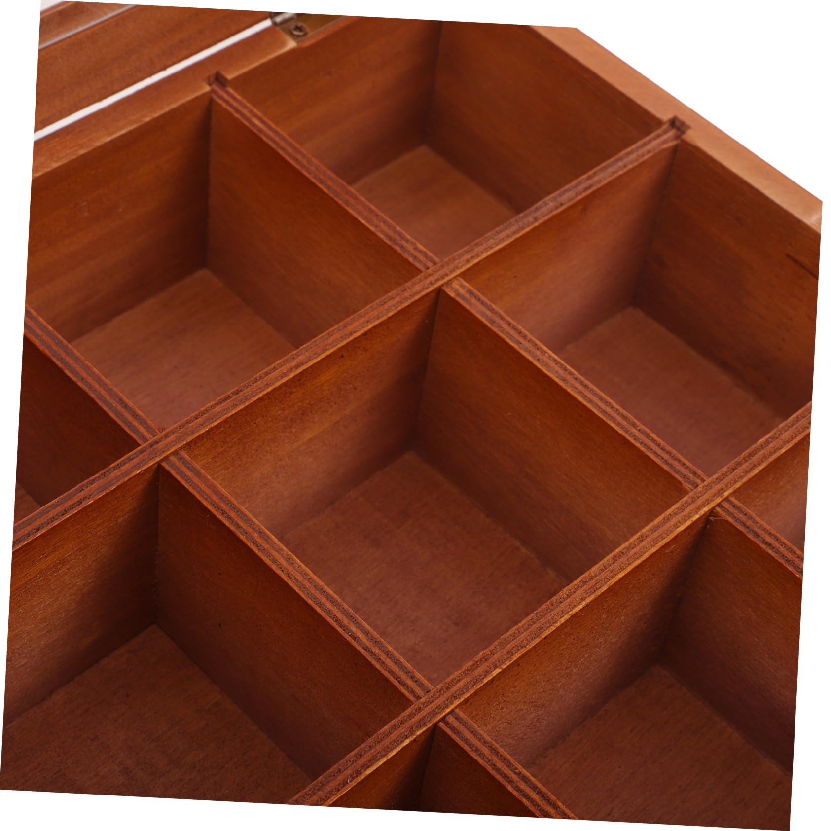 Fächer Holz Tee Beutel Organizer mit Transparenten Fächern Multifunktionale Teebox für Tee Zucker und Kaffee Station Kompakte Aufbewahrungslösung für Küche und Schreibtisch