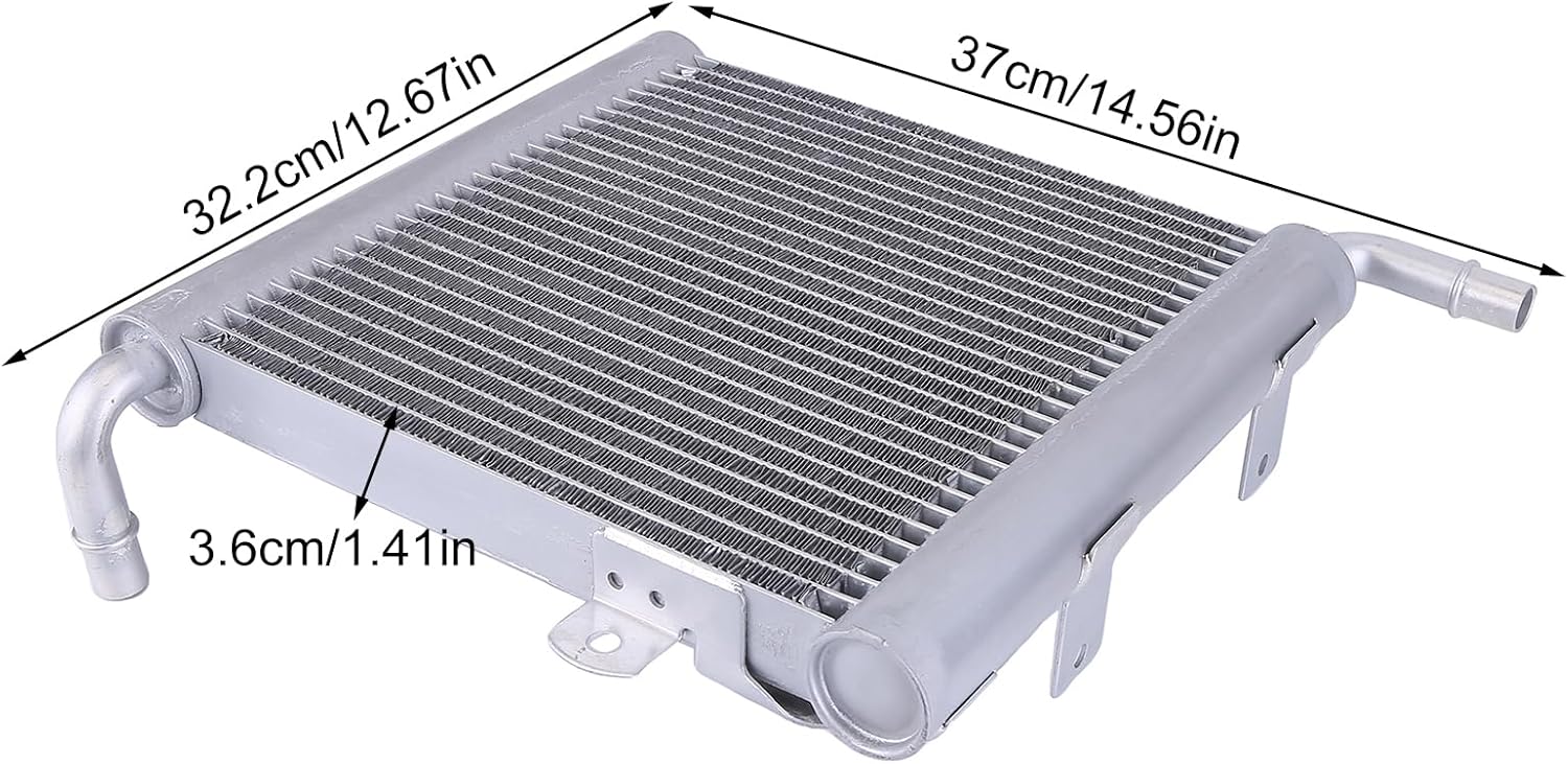 Front Right Auxiliary Radiator Compatible for Range Rover Velar & for Jaguar F-Pace 2.0L 3.0L 5.0L 2017-2023 Aluminum Radiator Replaces# LR140294 LR137976 LR092120 T4A37970 T4A1806