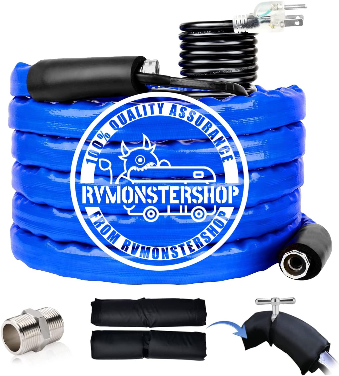 50FT Heated Drinking Water Hose for Rv with Energy Saving