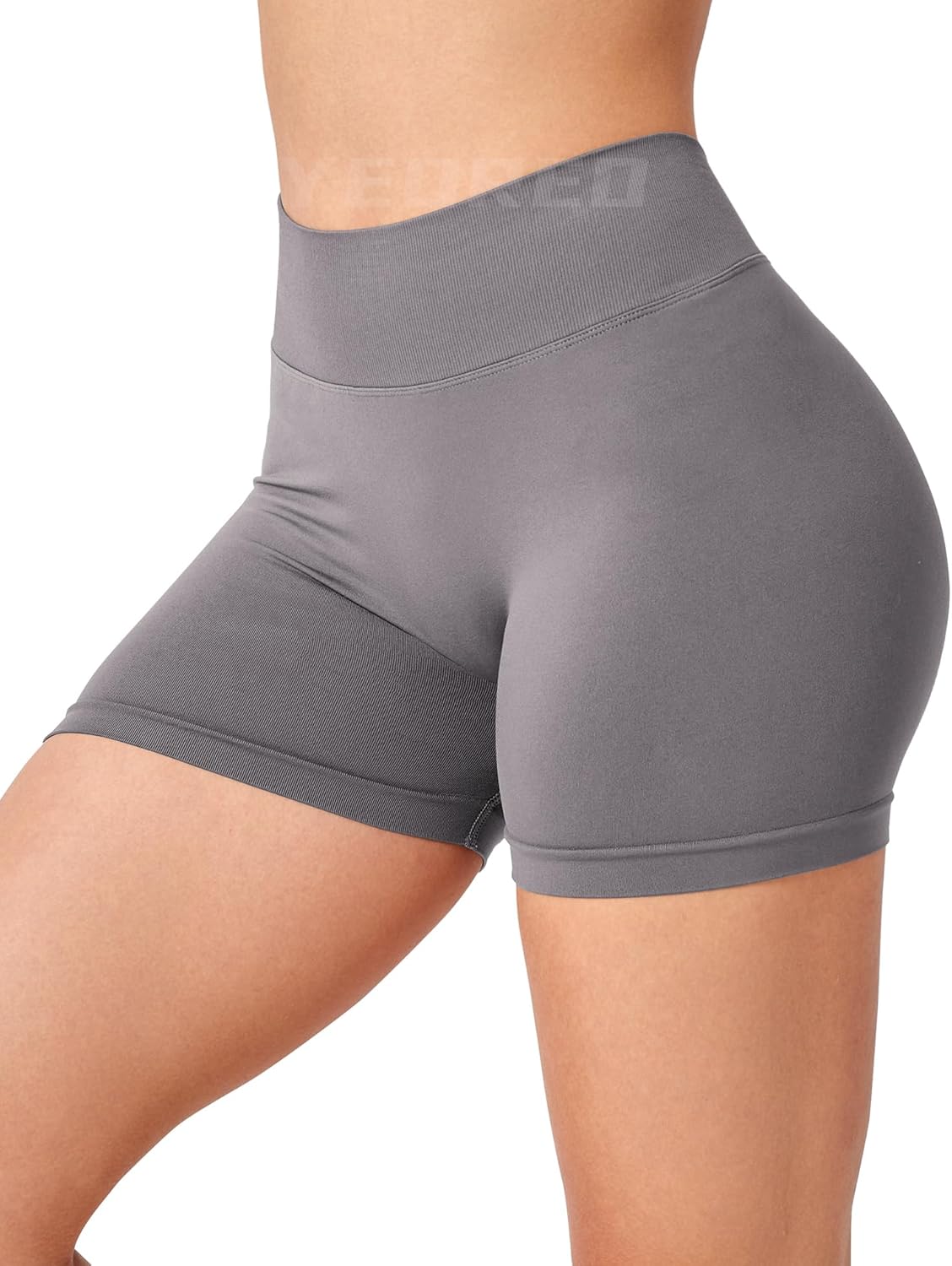 YEOREO Workout Scrunch Shorts Women V Back Gym Butt Lifting Liz High Waisted Seamless Shorts - Image 4