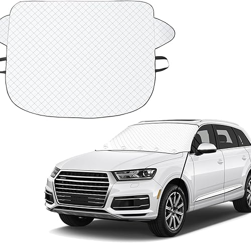 Cubierta de parabrisas para hielo y nieve, protector de limpiaparabrisas de vidrio para parabrisas, protección de 4 capas, cubierta de nieve para