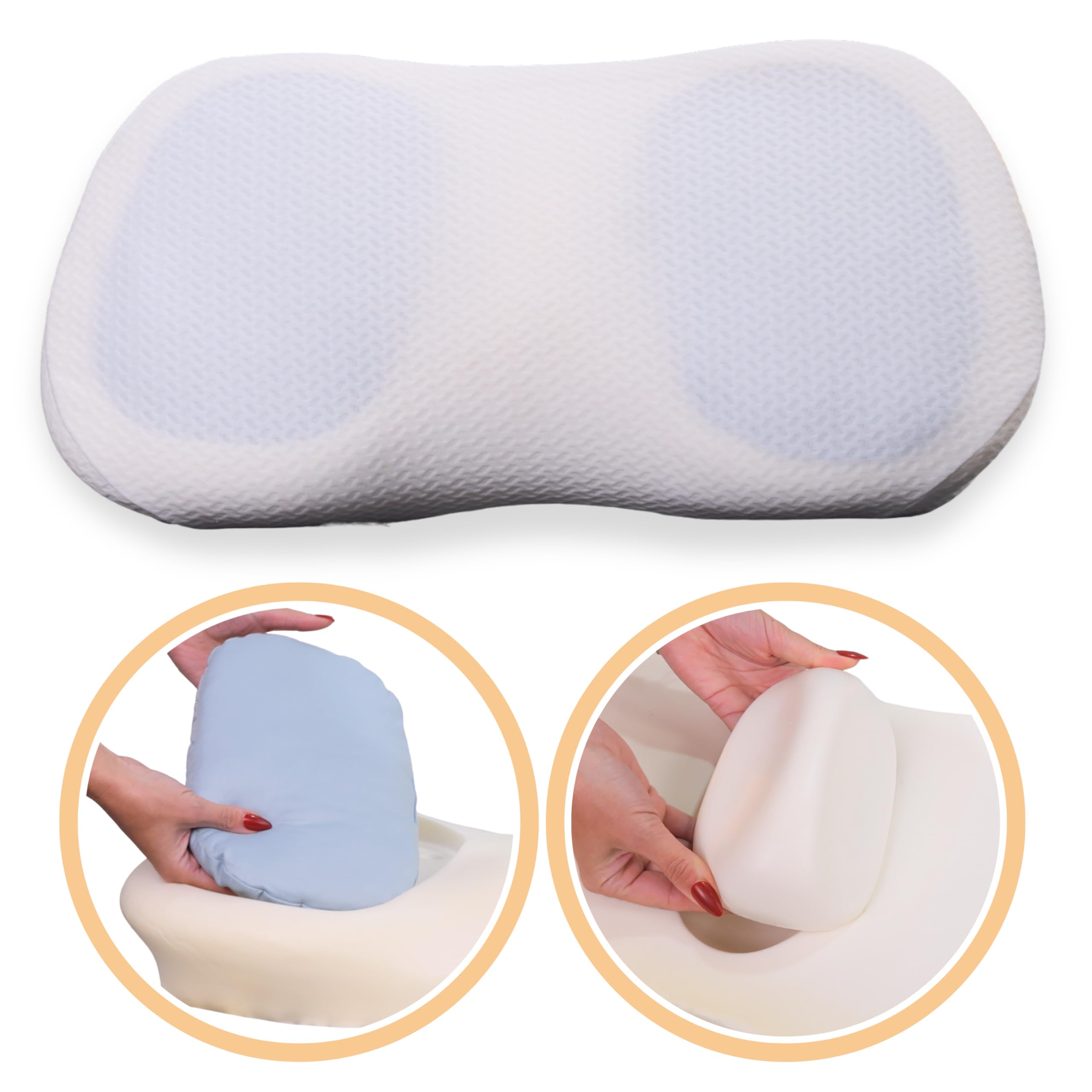 CALMONT STILL+ Anti-Schnarch Kissen Ergonomisches Kissen Weiß
