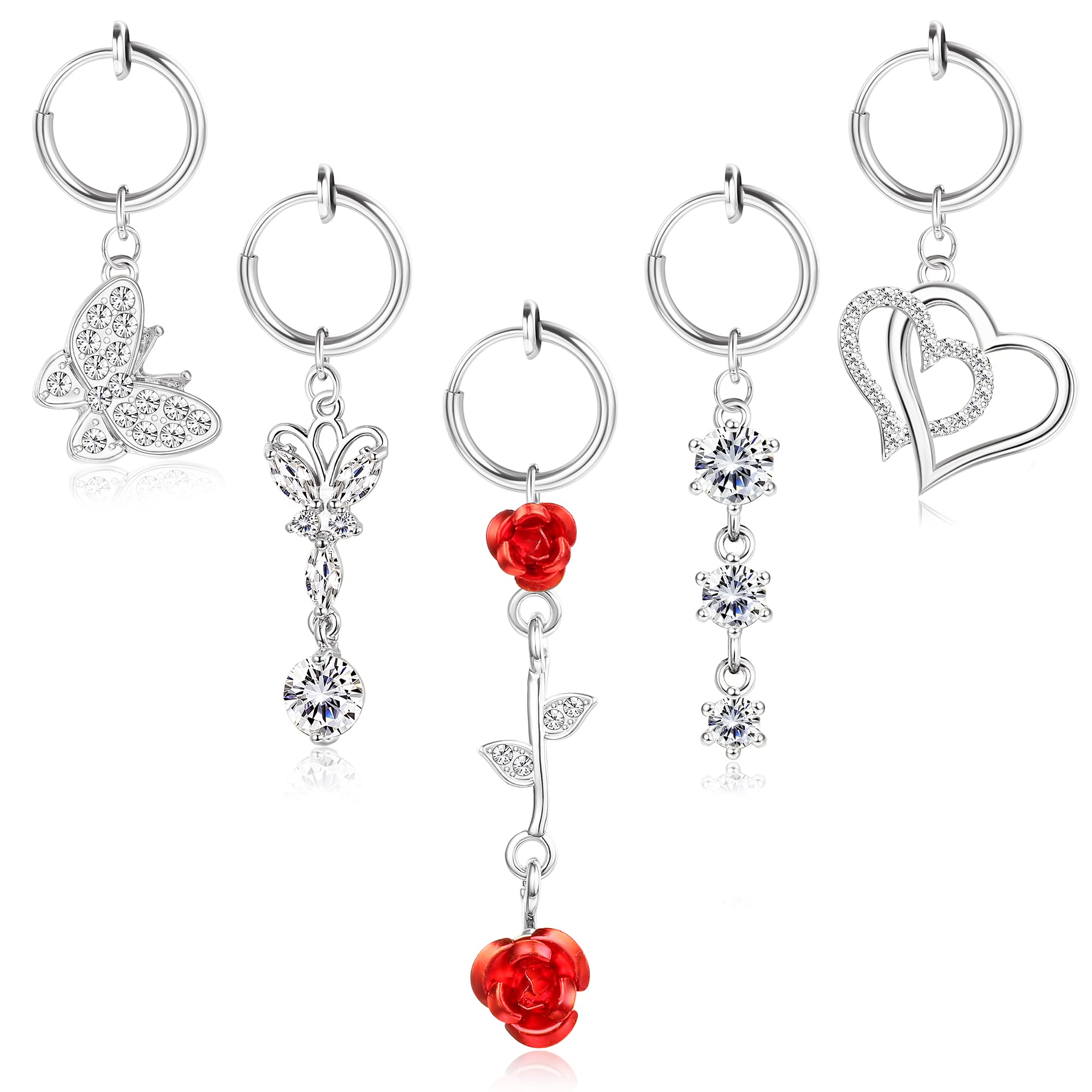 Buy Clip on Belly Button Rings Non Piercing Clip on Navel Rings Faux