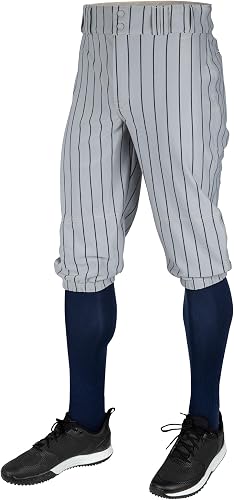 Champro Pantalones Unisex, Gris, Azul Marino, XL