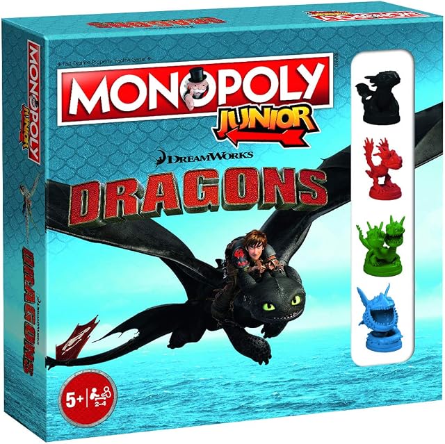 Dragons Monopoly Junior How to Train Monopoly Board Game