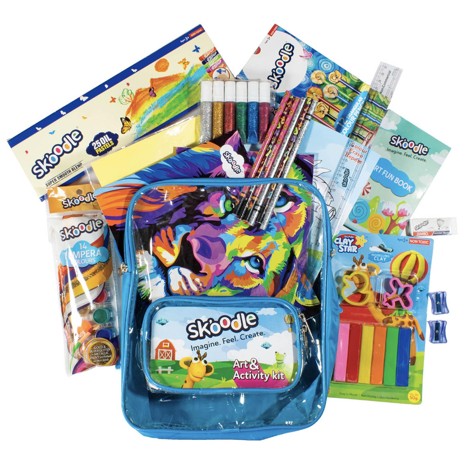 SKOODLE Art & Colouring Kit - A Complete Set for Creative Exploration and Expression, Art & Craft for Kids 1