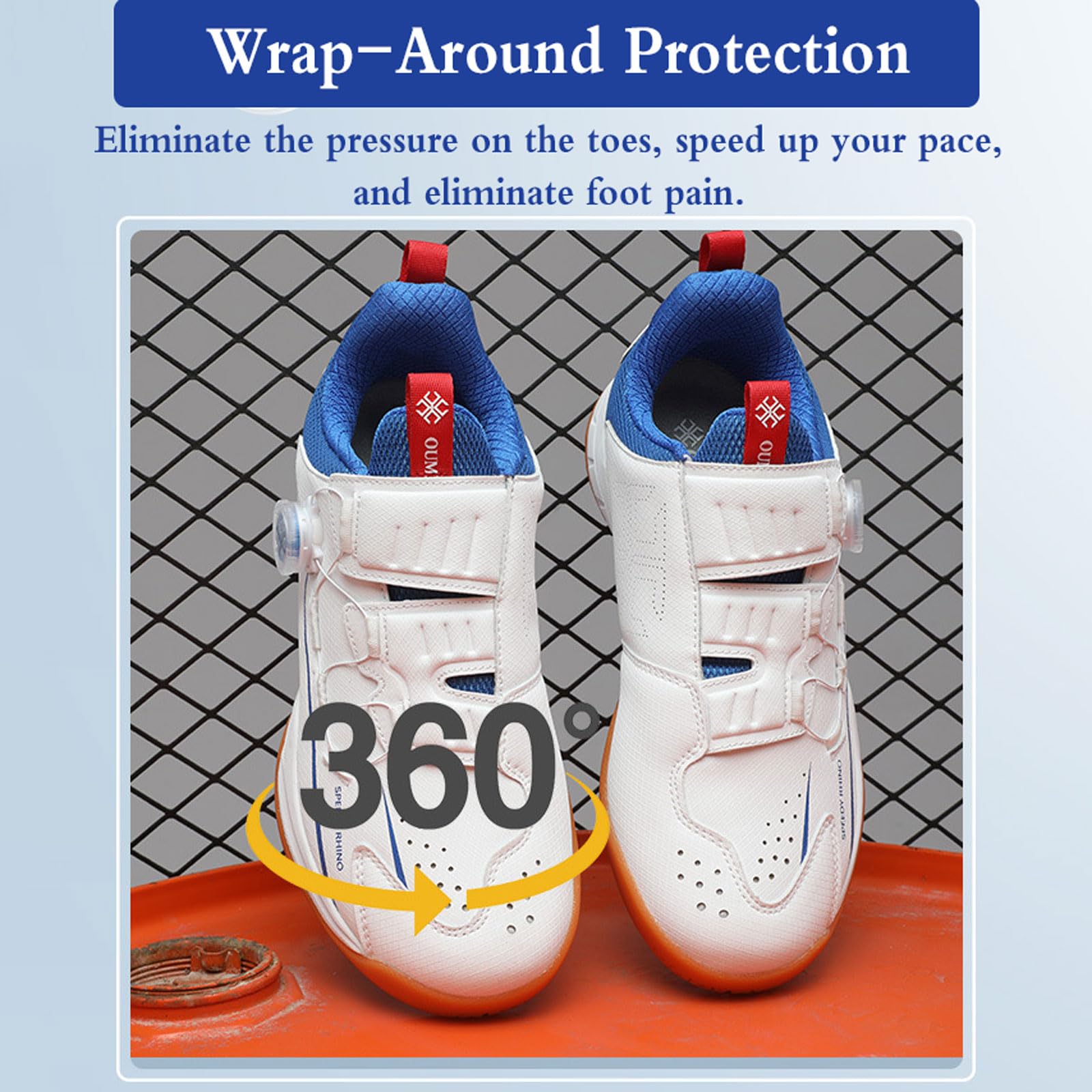 Zapatos De BáDminton Hombre,Zapatos De BáDminton,Zapatos De BáDminton Transpirables,Zapatos De Tenis De Mesa para Hombres,Antideslizantes,Ligeros,para BáDminton,Tenis De Mesa,Blanco