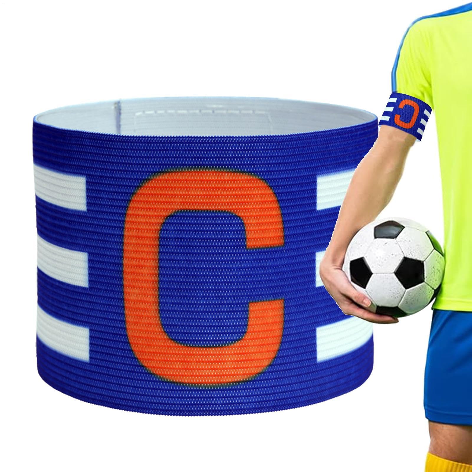 Fascia da capitano di calcio,bande di capitano di calcio | Fascia sportiva del capitano per il calcio,Bande del giocatore regolabili, accessori da gioco di calcio elastici per adulti e