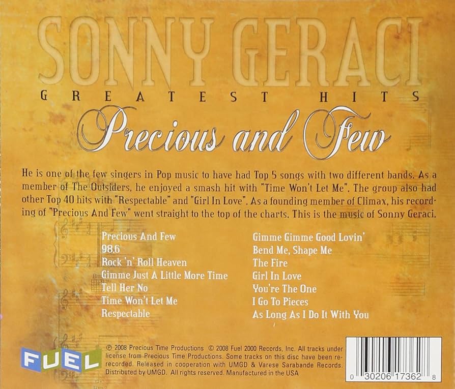 【中古】 Greatest Hits： Precious ＆ Few SonnyGeraci 中古】 Greatest Hits： Precious ＆ Few SonnyGeraci Precious