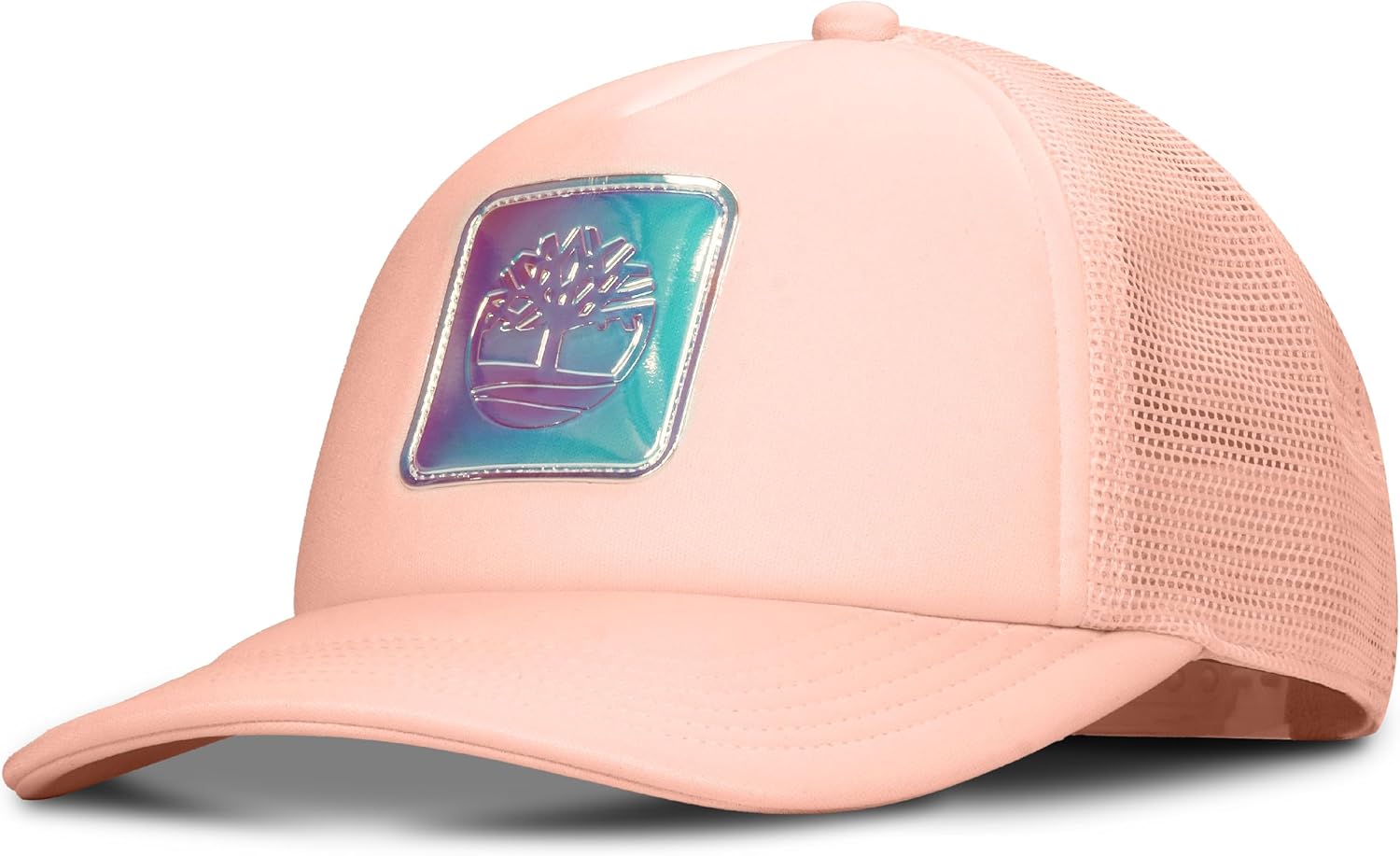 Timberland Monochrome Kids Trucker Hat for Girls Ages 7-14, Breathable and Adjustable Snapback Mesh Cap, One Size
