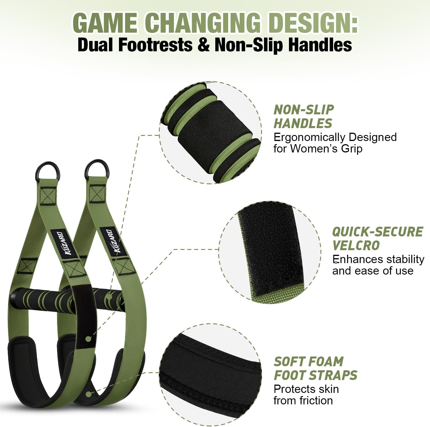 Pull Up Assistance Bands for Women, Heavy Duty Resistance Bands with Handles, Exercise Band with Door Anchor, Workout Band Set for Pull Up Bar, Full Body Sculpting,Muscle Training, Recovery, Home Gym