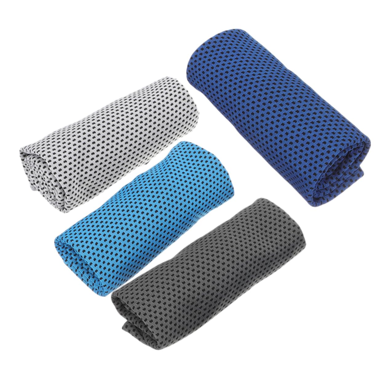 Toddmomy 20pièces Serviettes De Refroidissement Multifonctions De Serviettes Ultra-absorbantes pour Sports Yoga Fitness Et Plage Foncé