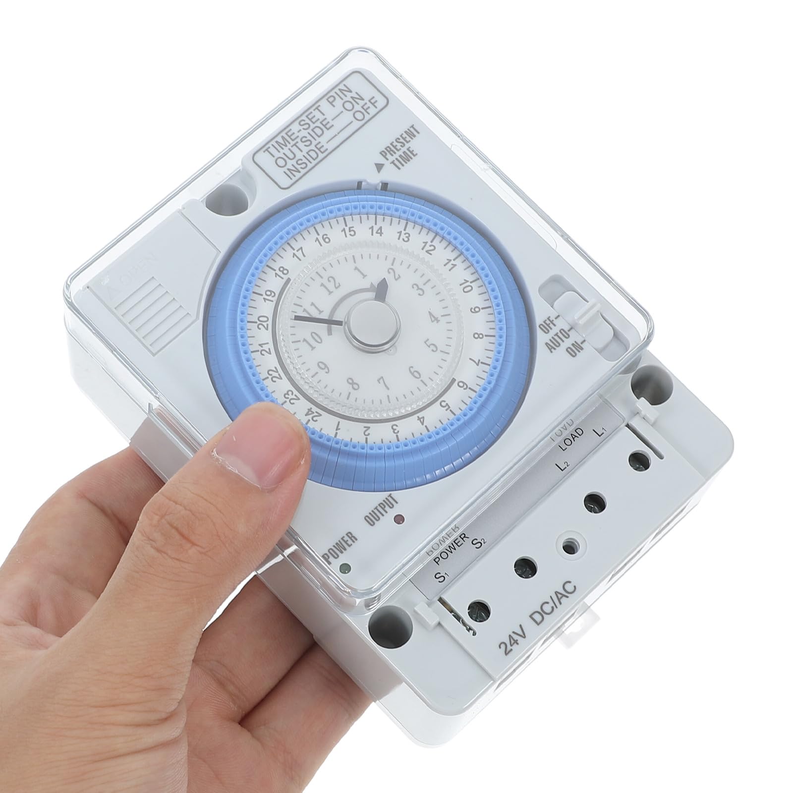 Kompakte Mechanische Zeitschaltuhr für Küche und Backen, Weiß
