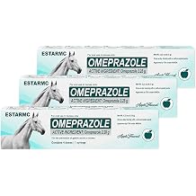 3 Pack omeprazole Oral Paste Syringe 6.15 gm for Horses,Apple Flavor