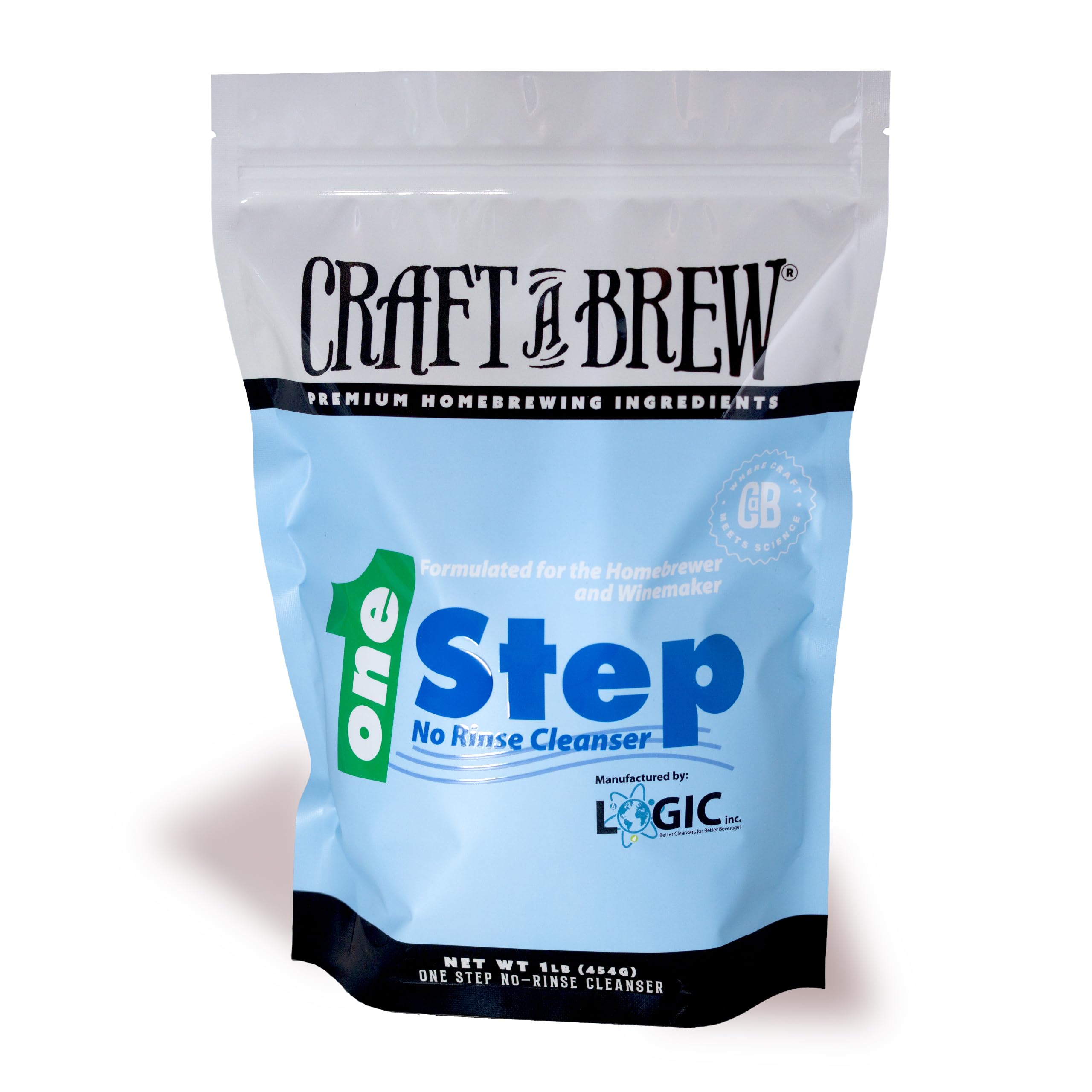 Craft A Brew - One Step No Rinse Cleanser - For Cleaning At Home Brewing Equipment - Non-Foaming Cleanser - Safe & Easy to Use - Home Brewing Supplies