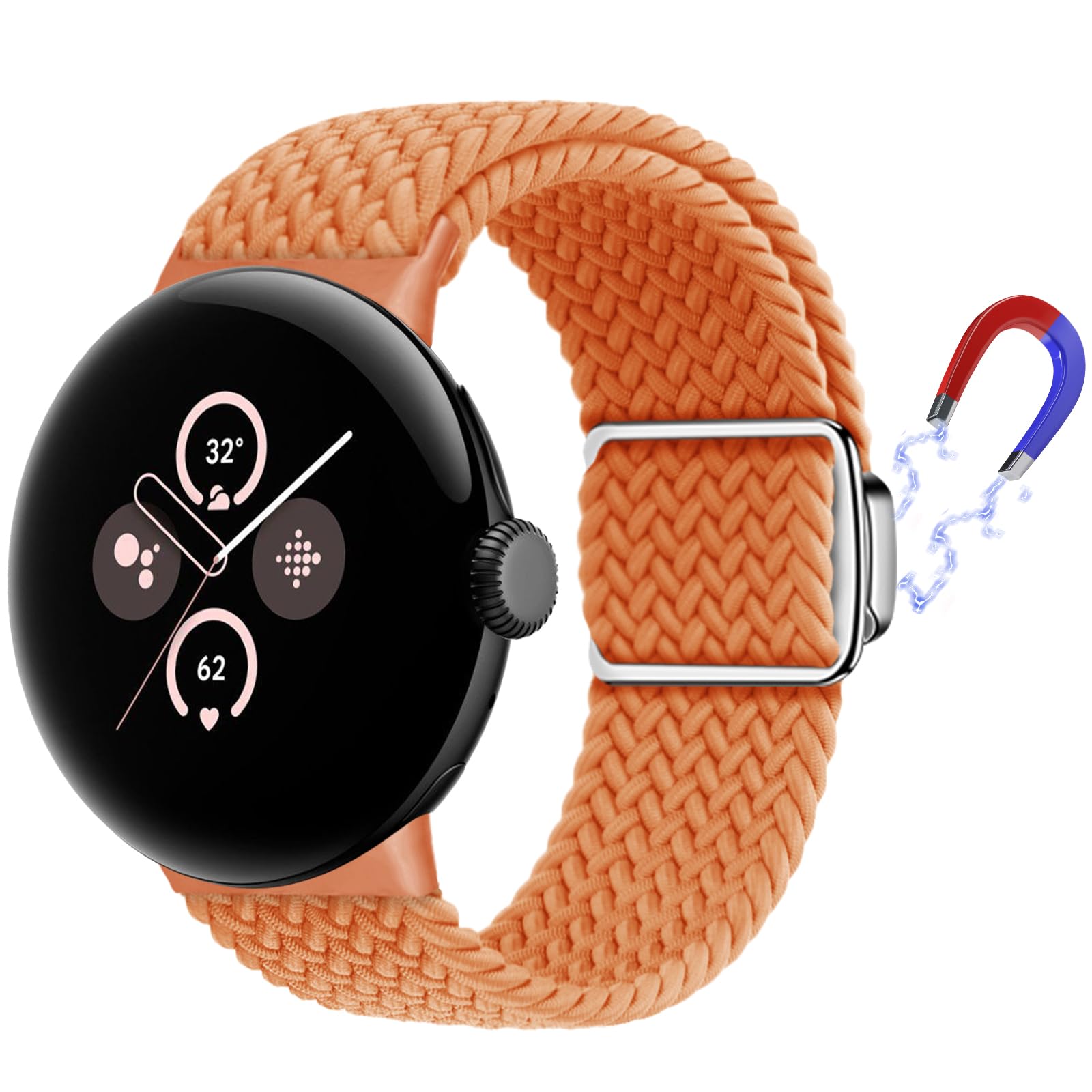 Google Pixel Watch 2 オレンジ メッシュバンド｜その他スマート 