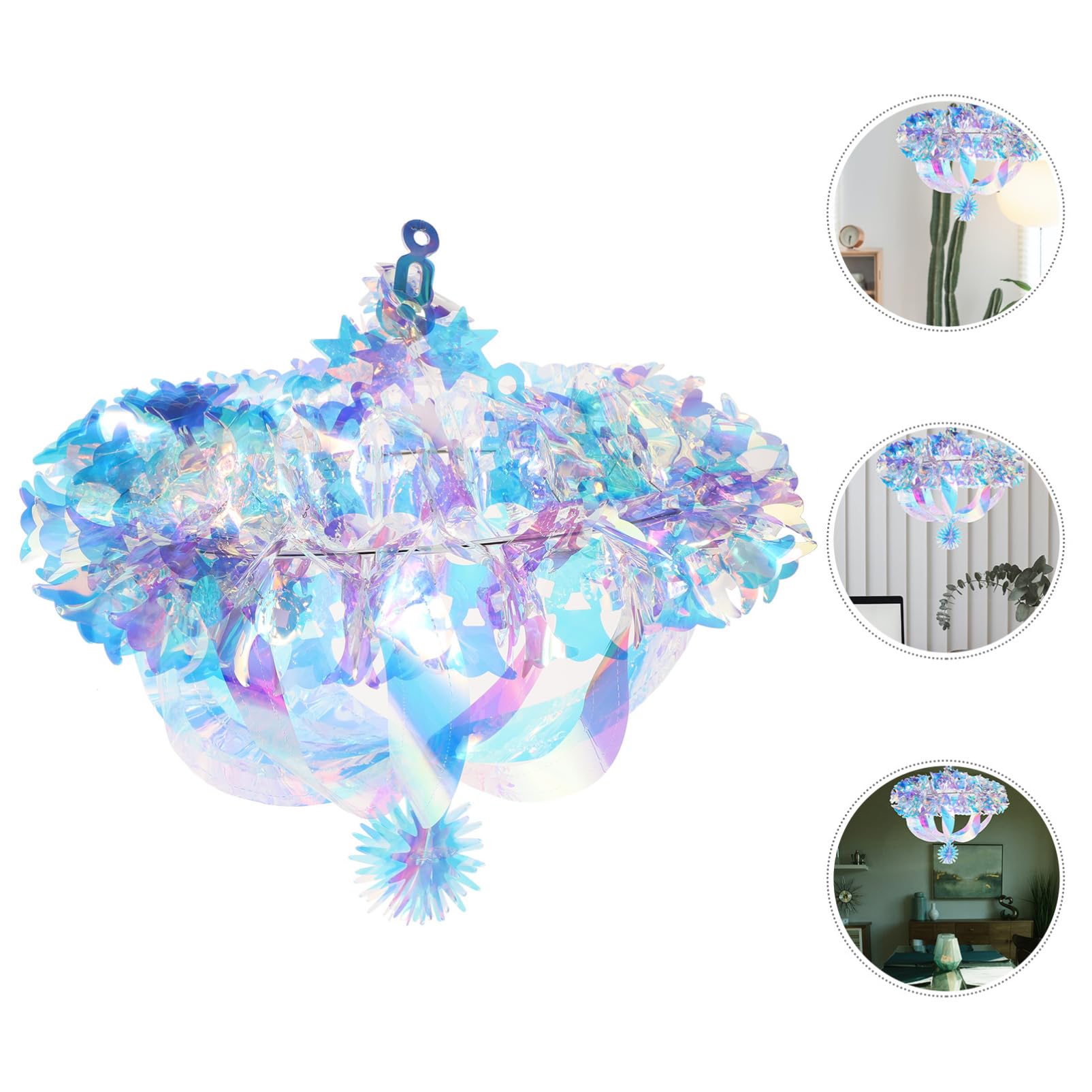 STOBAZA 2pezzi Decorazione Iridescente Da Appendere Per Soffitto Ornamento Per Feste Di Compleanno e Matrimoni Decorazione Per Eventi e Celebrazioni