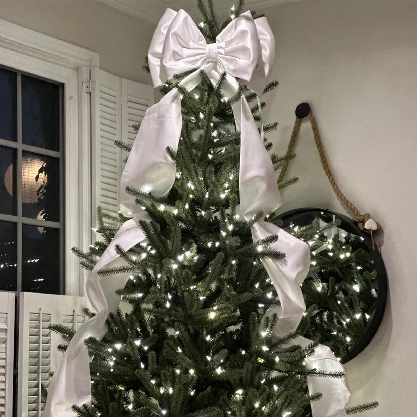 NICENEEDED 70" Décoration de Nœud Géant Décoration de Chambre à Thème avec Un Très Gros Nœud en Satin Nœuds Décoratifs Suspendus pour Voiture de Mariage pour Un Enterrement