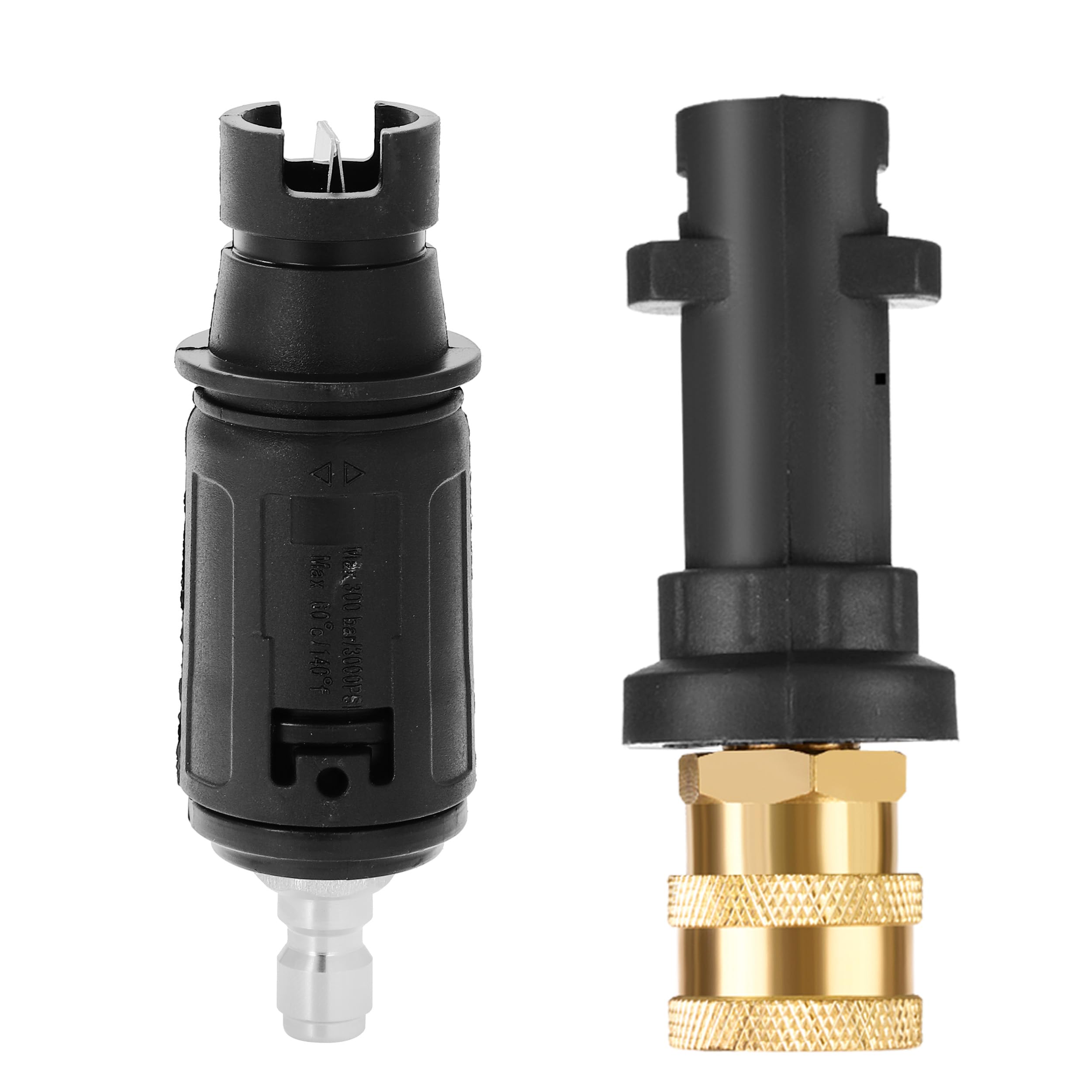 Tool Daily Adjustable Pressure Washer Nozzle with Adapter for Karcher K Series K2 K3 K4 K5 K6 K7, Rotating Jet Wash Nozzle with 1/4 Inch Quick Connect, 2.5 GPM, 3000 PSI
