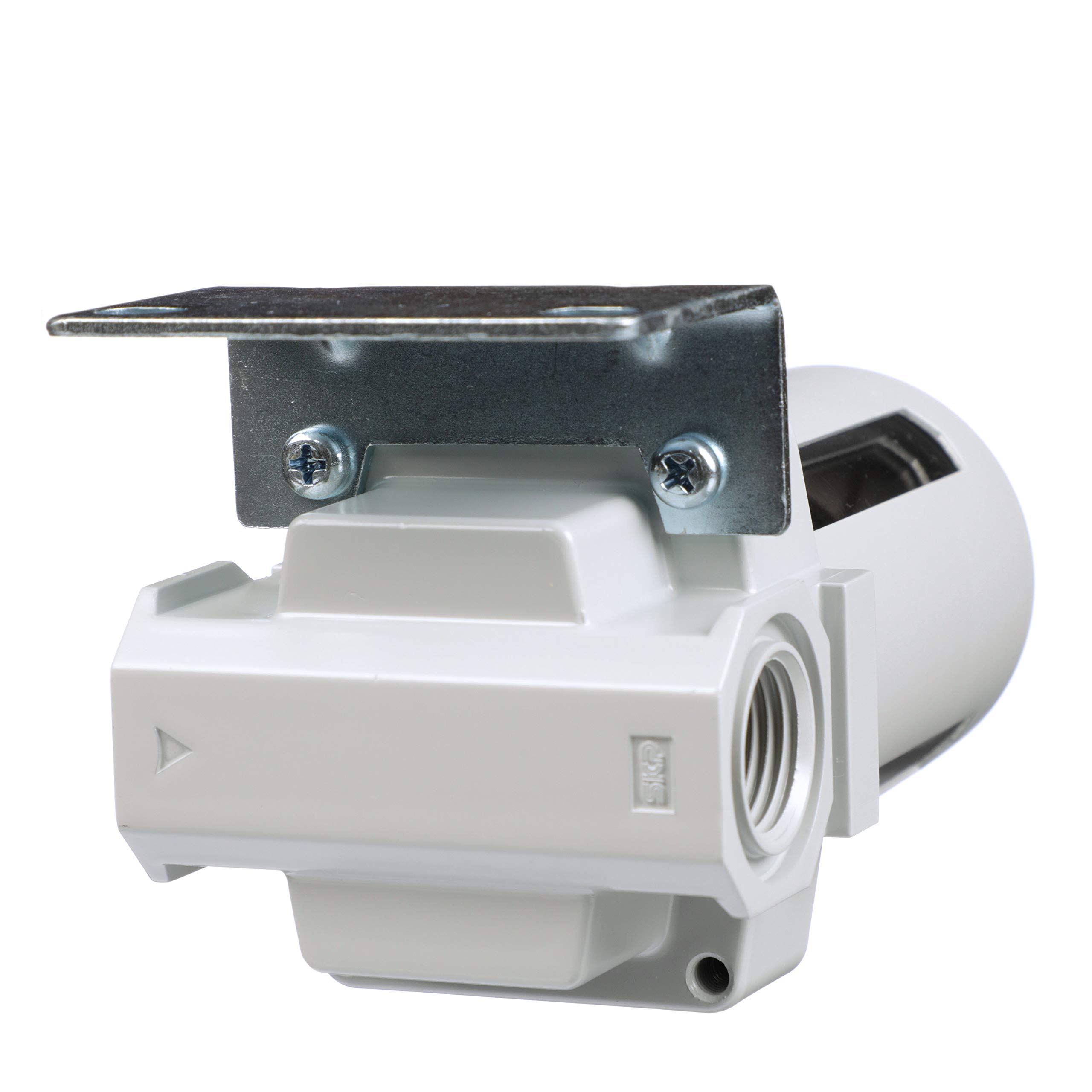 PneumaticPlus SAFM400-N04B Filtro de aire comprimido para coalescencia, 0,1 micrones 1/2 pulgadas NPT – Cuenco de polietileno, drenaje manual, soporte
