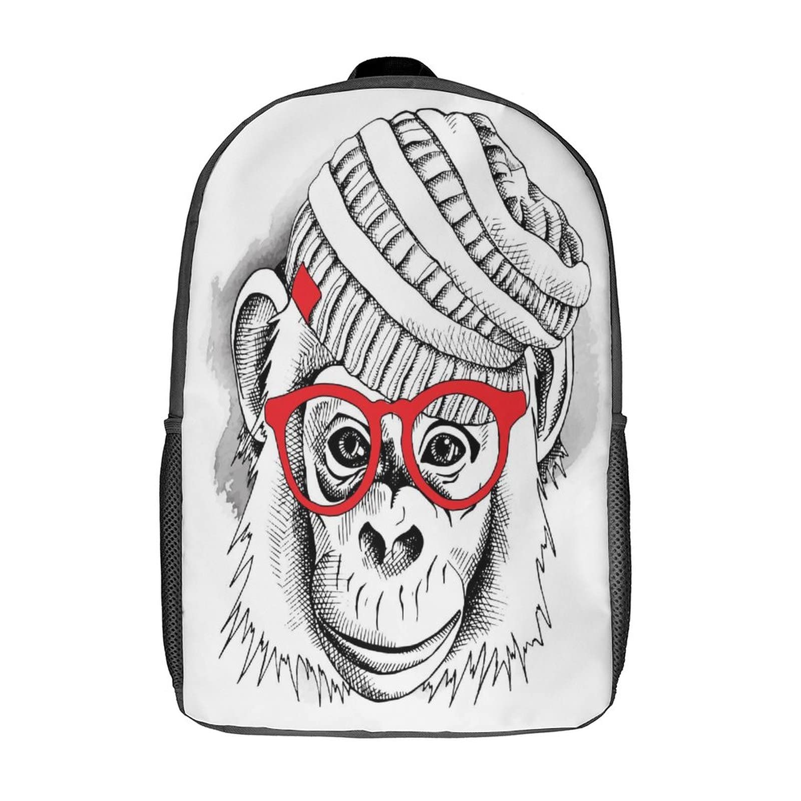 Mochila escolar para niños con diseño de animales 3D de 17 pulgadas 8