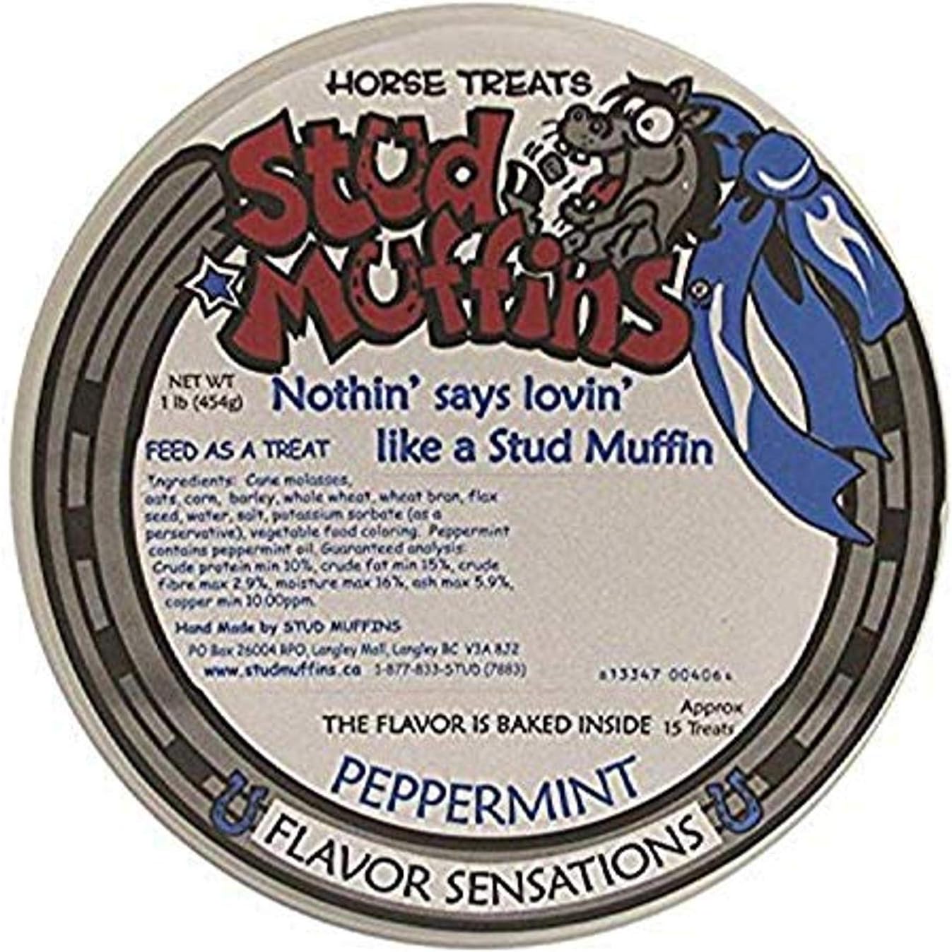 Stud Muffins 1Pep/113R Peppermint Horse Treat, 20 Oz