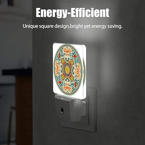 Miniatura 5 de Jopowide Roseta china retro, luz nocturna del anochecer al amanecer, lámpara con sensor automático para el hogar, escalera, pasillo de cocina, luces