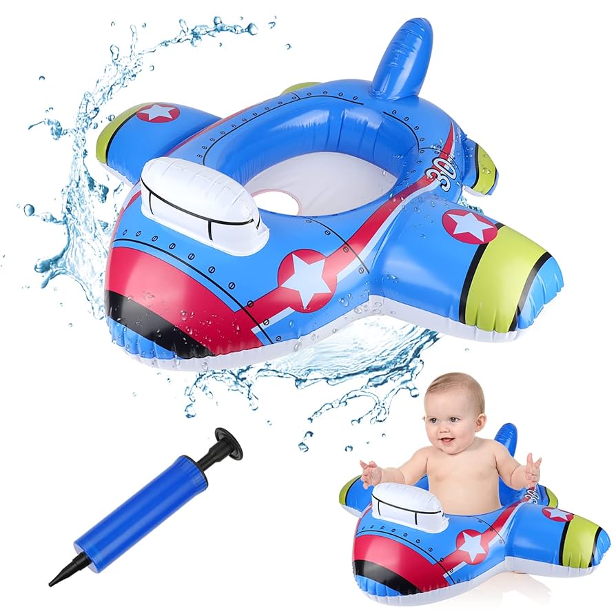 Vspek Cartoon Baby Swimming Ring, Float Inflatable Swimming Aid Ring