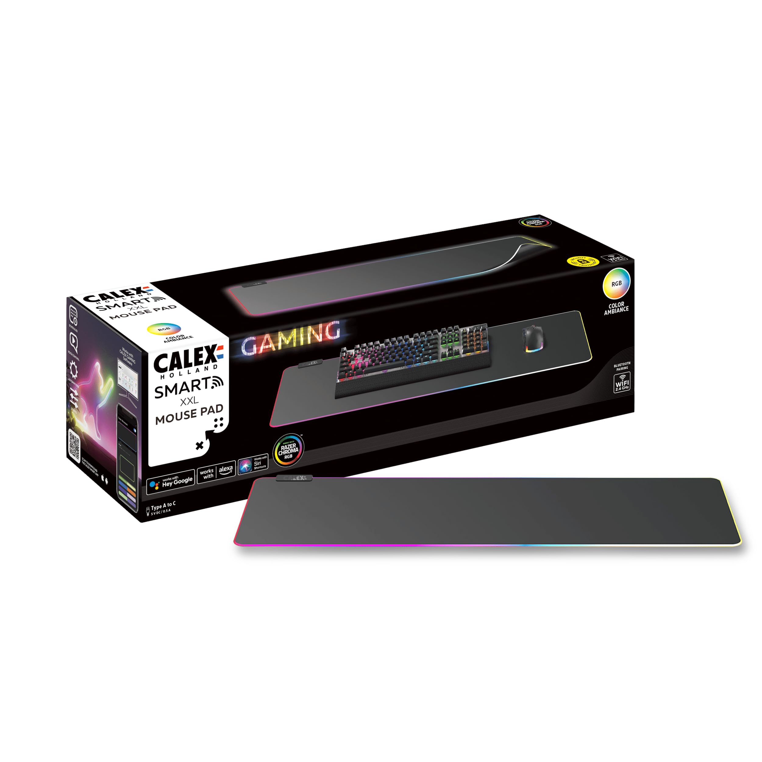 Razer Strider Chroma - Alfombrilla de ratón híbrida con parte superior