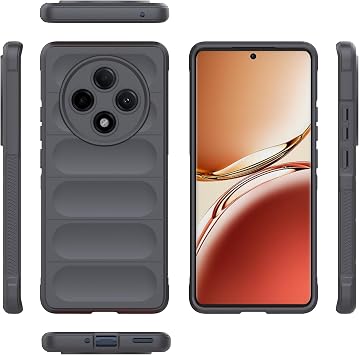 Smartphone Cover Compatible with Tecno Spark 30 4G, Compatible Models for Tecno Spark 30 4G KL6 Camera Protection Drop Prevention TPU Mobile Soft Case Gray