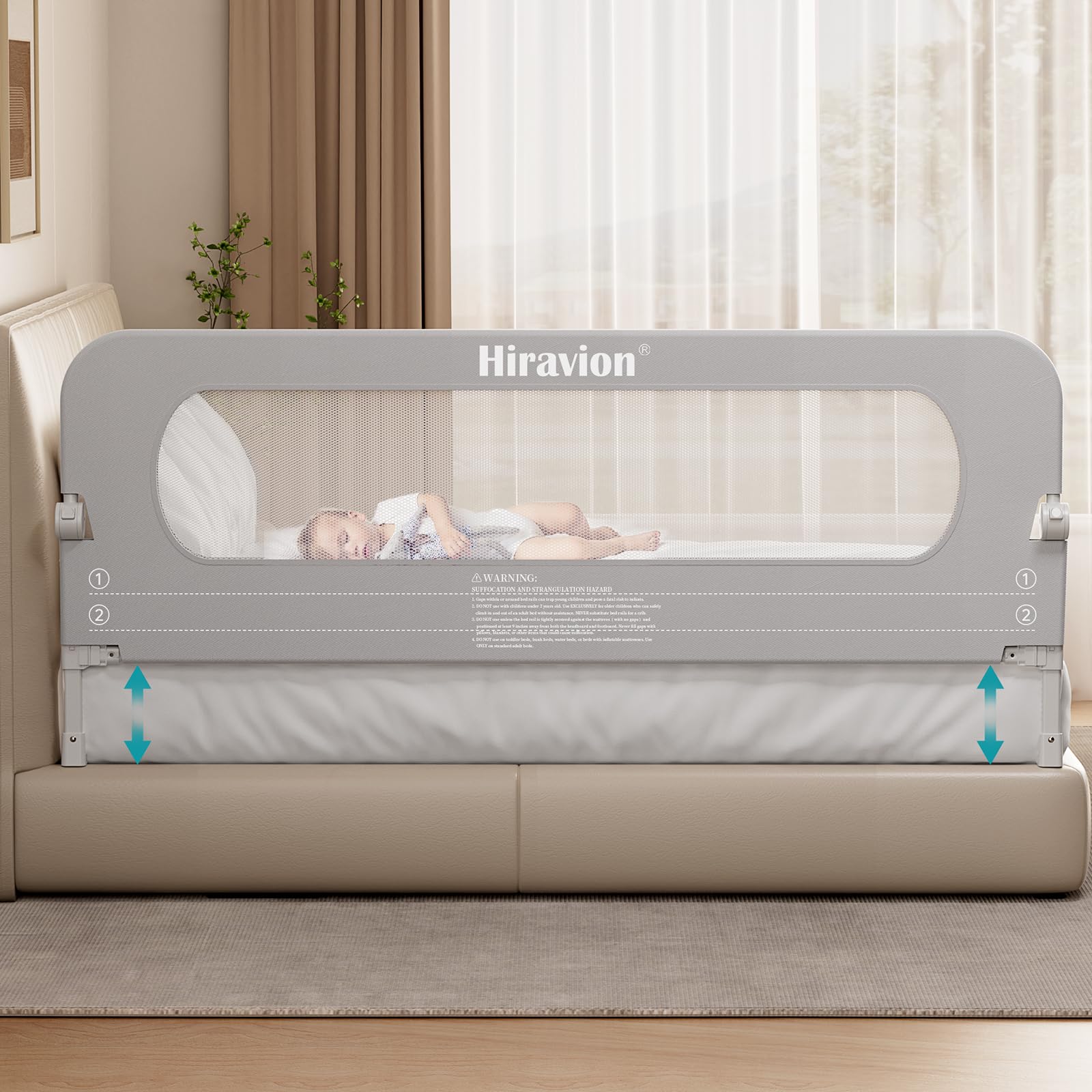 Photo 1 of Hiravion 71 Inch Foldable Toddler Bed Rail