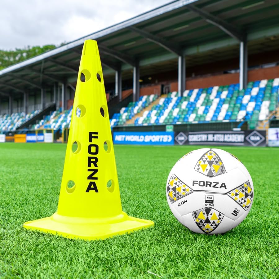 FORZA 20in Training Cones | Adjustable Hurdle System for Customizable Drills | Available in 4 Fluorescent Colors