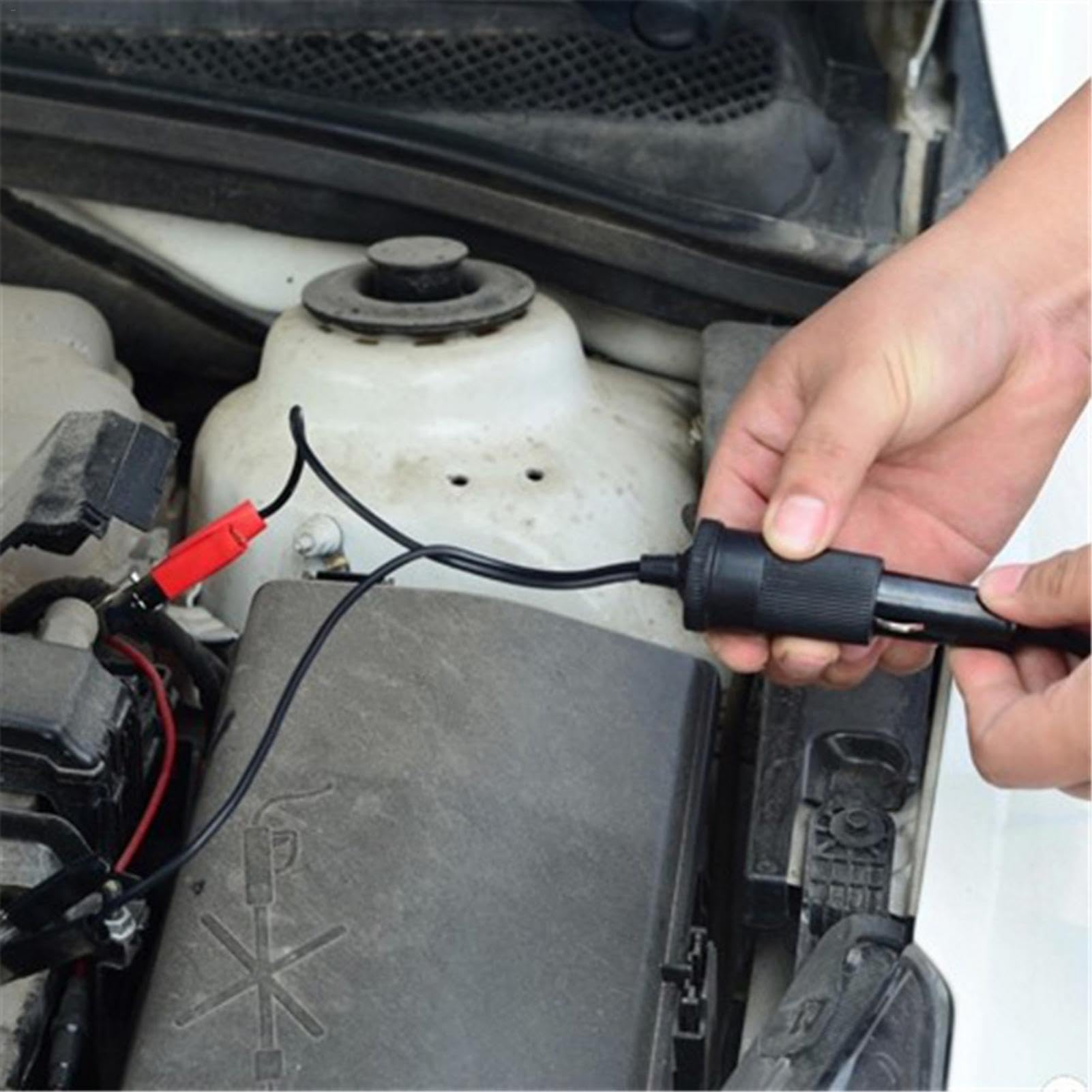 Sostituzione dei Morsetti del Caricabatterie - Connettore a Clip Sgancio rapido Sgancio rapido,Cavo Jumper Booster con Clip a Coccodrillo per Caricabatterie di Ricarica per batterie per Auto
