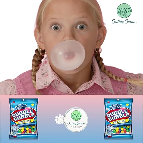 Miniatura 5 de Dubble Bubble Mini Gumball - Recambios para máquina de chicles de 4.4 onzas (paquete de 2), 1/2 pulgada y 0.512 in de sabor a fruta surtida, paquete